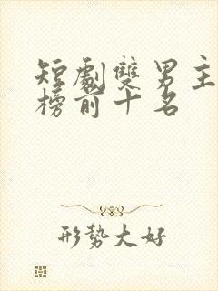 短剧双男主最热榜前十名