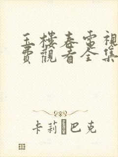 玉楼春电视剧免费观看全集完整版