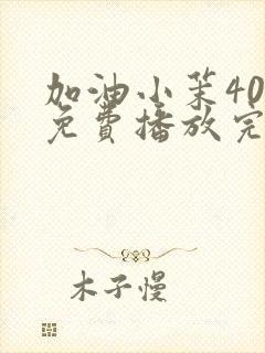 加油小茉40集免费播放完整版封面