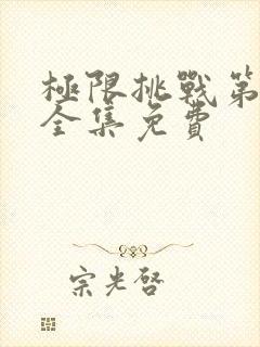 极限挑战第4季全集免费