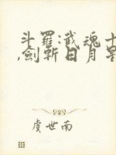 斗罗:武魂十凶,剑斩日月星辰封面