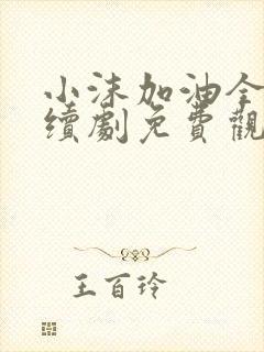 小沫加油全集连续剧免费观看