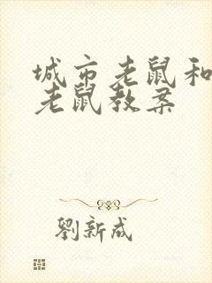 城市老鼠和乡下老鼠教案