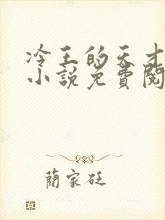 冷王的天才宠妃小说免费阅读封面