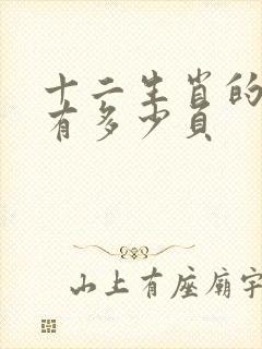 十二生肖的故事有多少页