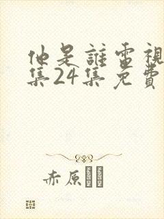 他是谁电视剧全集24集免费播放