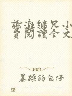 谢澈继兄小说免费阅读全文无弹窗