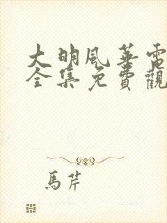 大明风华电视剧全集免费观看 mp4