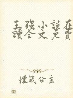 王强小说在线阅读全文免费封面