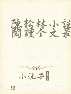 陈松林小说免费阅读全文最新章节封面