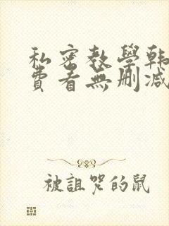 私密教学韩漫免费看无删减封面