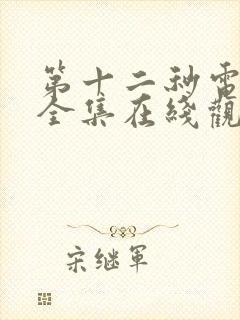 第十二秒电视剧全集在线观看免费