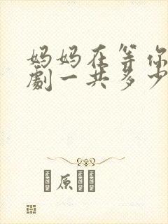 妈妈在等你电视剧一共多少集