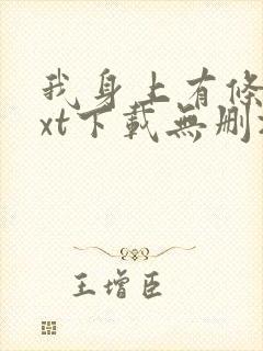 我身上有条龙txt下载无删减