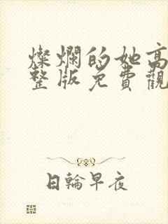 灿烂的她高清完整版免费观看