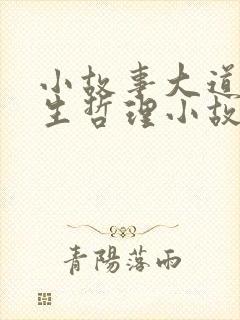 小故事大道理人生哲理小故事大道理封面