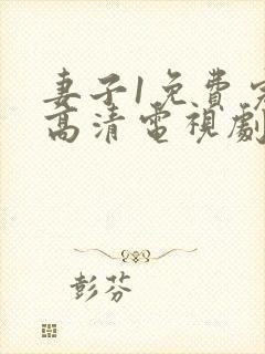 妻子1免费完整高清电视剧在线