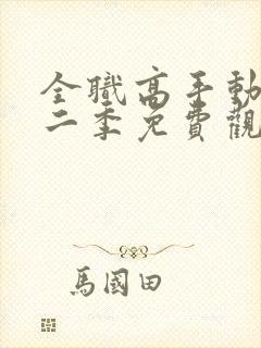 全职高手动漫第二季免费观看全集