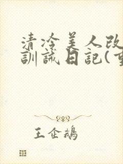 清冷美人改/造训诫日记(重口)作者:穆小刀封面