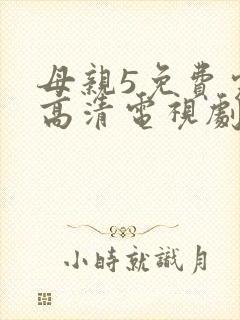 母亲5免费完整高清电视剧在封面