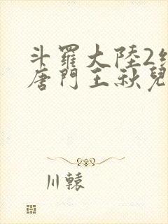 斗罗大陆2绝世唐门王秋儿结局