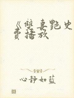 《双妻艳史》免费播放封面