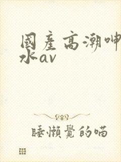 国产高潮呻吟喷水av