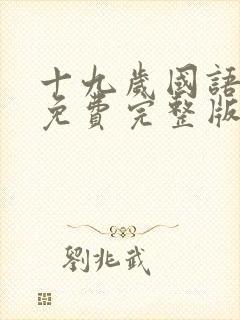 十九岁国语完整免费完整版