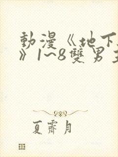 动漫《地下偶像》1~8双男主封面