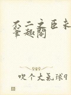 不二之臣未删减笔趣阁