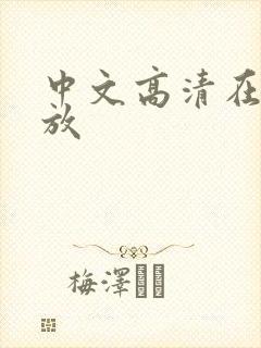 中文高清在线播放