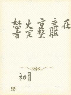 怒火重案在线观看完整版封面