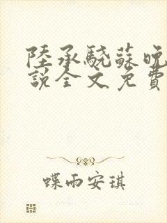 陆承骁苏晚星小说全文免费阅读最新