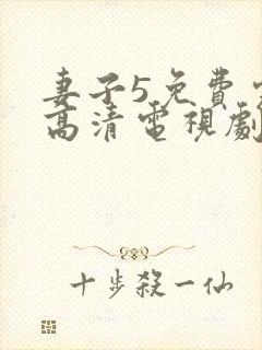 妻子5免费完整高清电视剧在线观看古