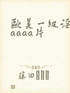 欧美一级淫片aaaaa片封面