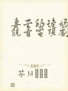 妻子的后妈免费观看电视剧