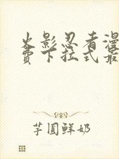 火影忍者漫画免费下拉式最新1023