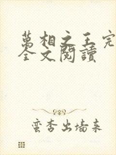 万相之王完整版全文阅读