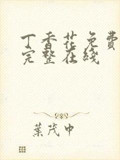 丁香花免费高清完整在线封面