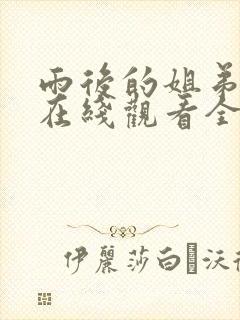 雨后的姐弟动漫在线观看全集免费封面