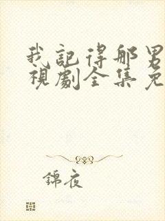 我记得那男孩电视剧全集免费观看