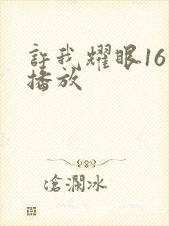 许我耀眼16集播放