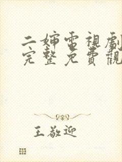 二婶电视剧全集完整免费观看高清