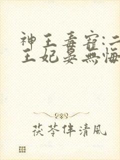 神王毒宠:二嫁王妃晏无悔