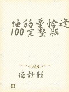 他的爱恰逢其时100完整版