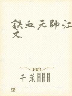 铁血元帅江天全文