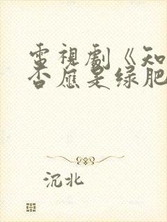 电视剧《知否知否应是绿肥红瘦》在线观看