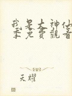 我是大神仙第二季免费观看封面