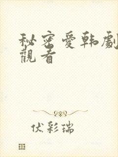 秘密爱韩剧在线观看