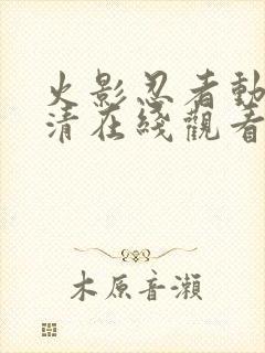 火影忍者动漫高清在线观看